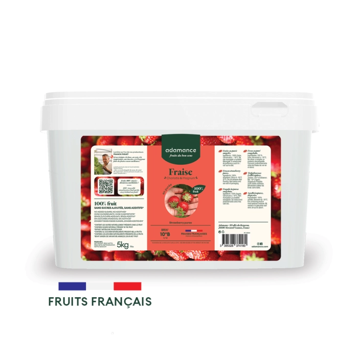 Aardbei (Fraise) Fruitpuree Bulk Ongezoet