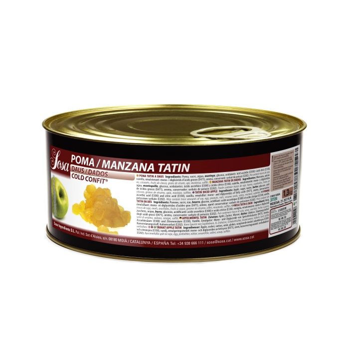 Tarte Tatin Appel blokjes Koud Gekonfijt 1 x 1 cm