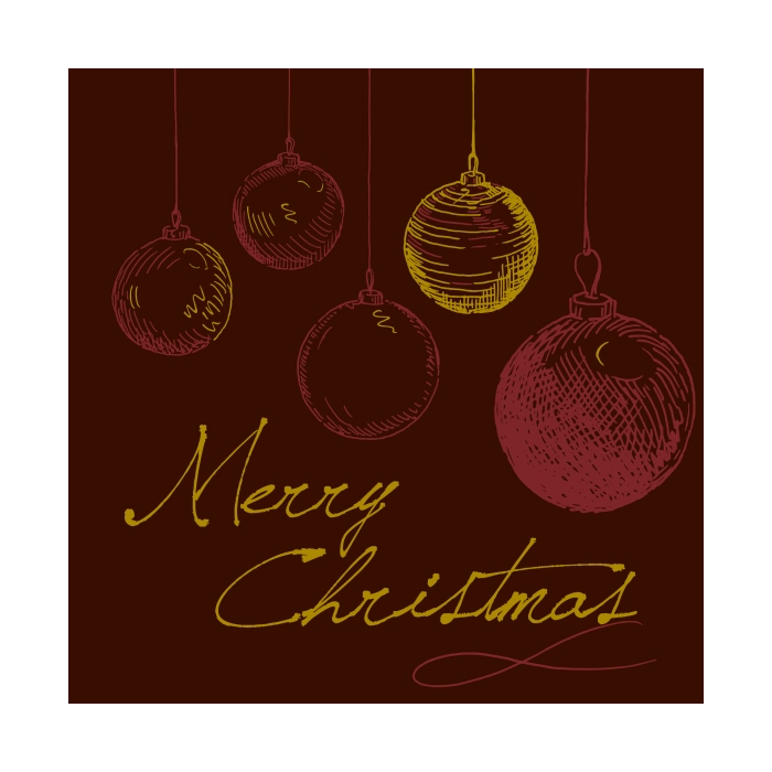 Vierkantje Merry Christmas