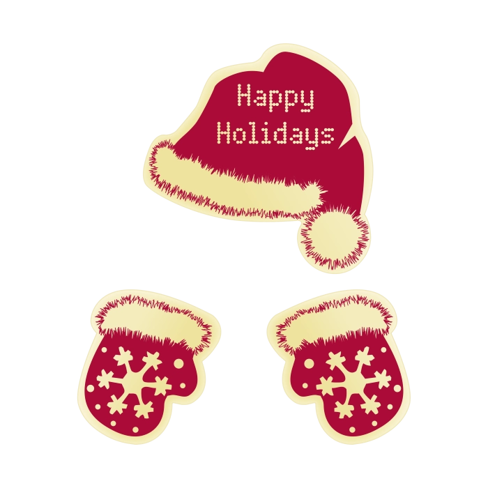 Muts & Handschoenen Vrolijk Kerstfeest