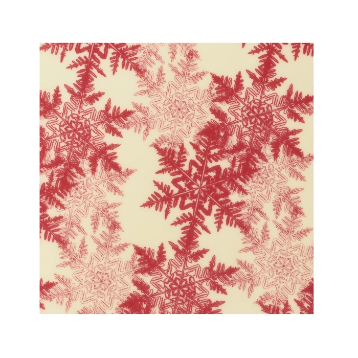 Transfervel Bevroren Rood Kerstmis