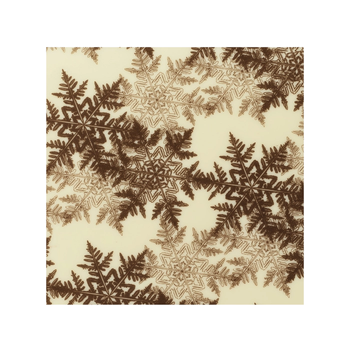 Transfervel Bevroren Bruin Kerstmis