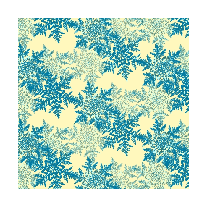 Transfervel Bevroren Blauw Kerstmis