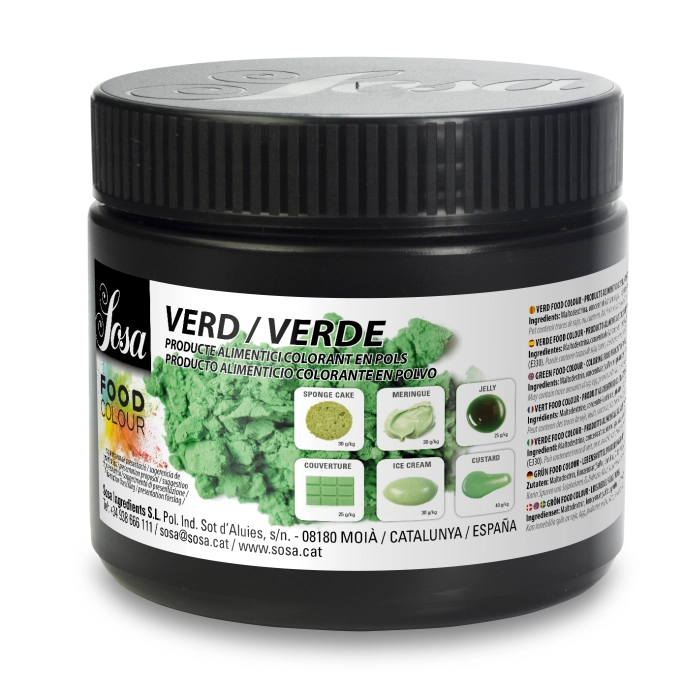 Kleurstof Poeder Groen (Water & Vet Oplosbaar) 100% Natuurlijk