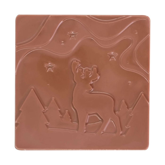 Bûche Reliëf Statig Rendier