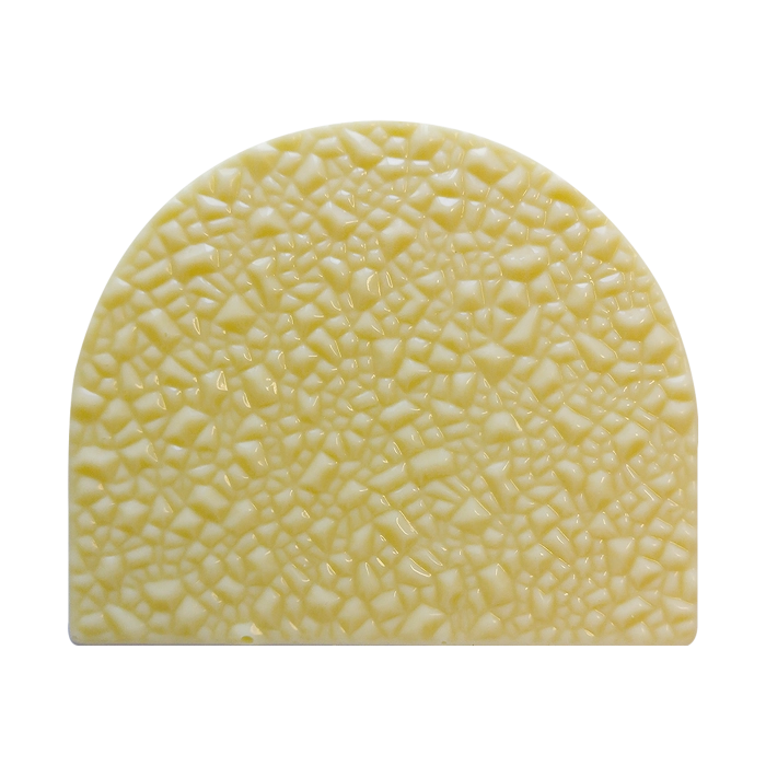 Rond Bûche Kristal Wit