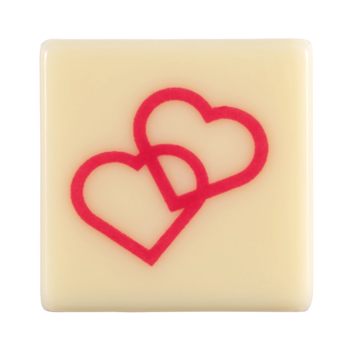 Vierkantje Roze Hart Liefde 2 Modellen